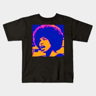 Angela Davis - Stylized Bold Kids T-Shirt